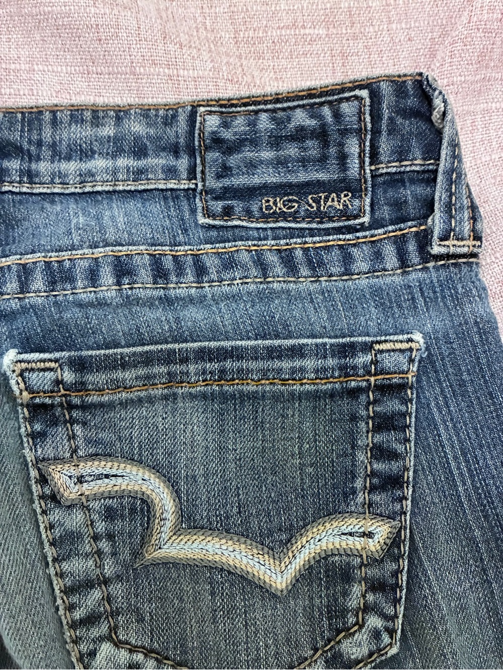 Vintage Big Star Casey Low Rise Bootcut Flare Jeans 27L Made in USA